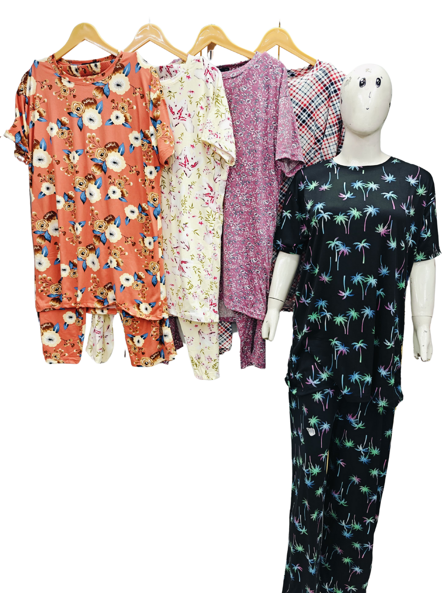 Round neck night suit