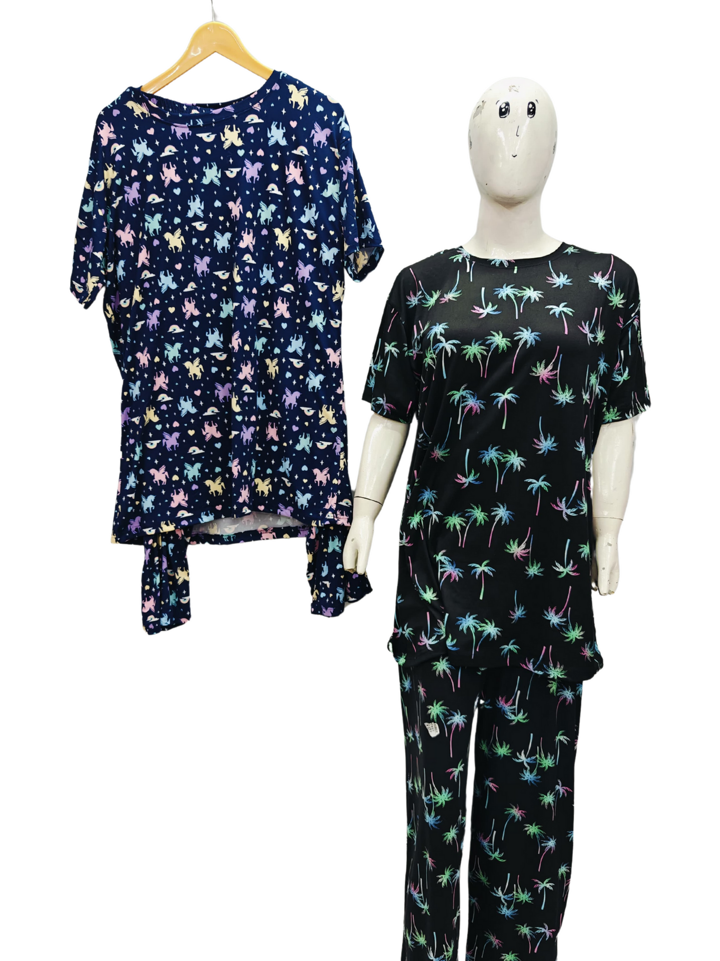Round neck night suit