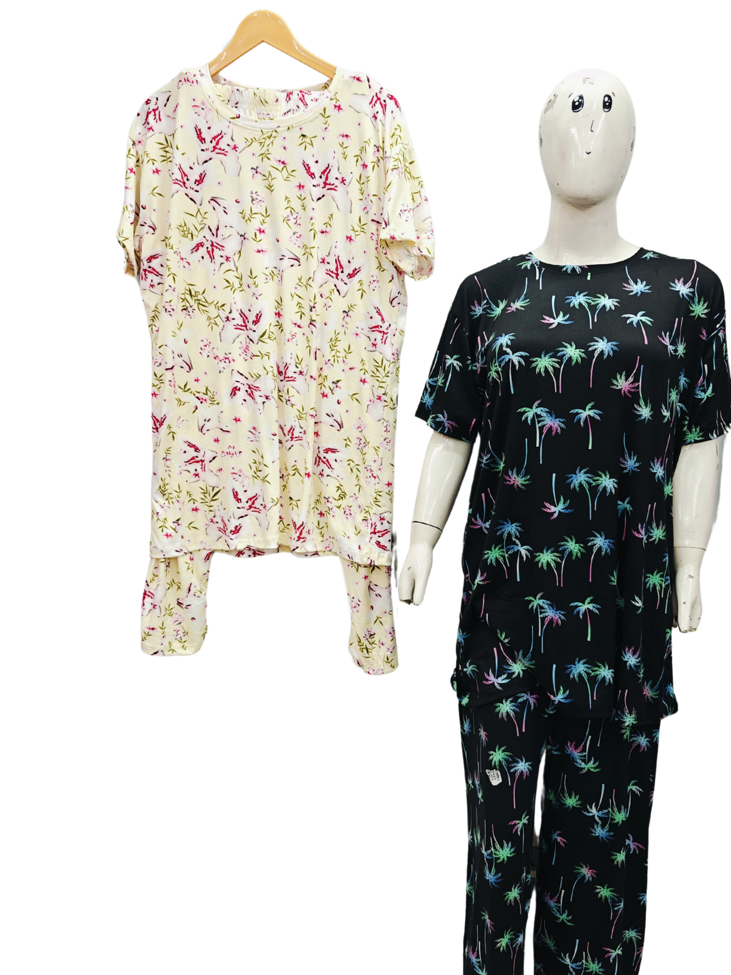 Round neck night suit