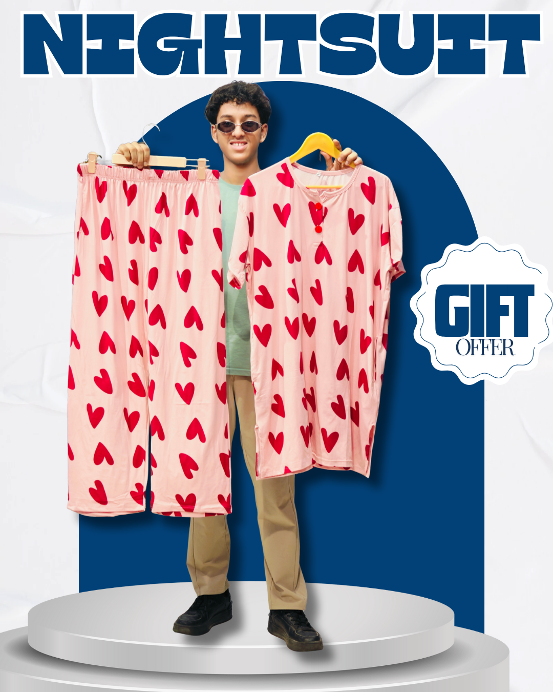 HEARTSHAPE LONG POLO SET