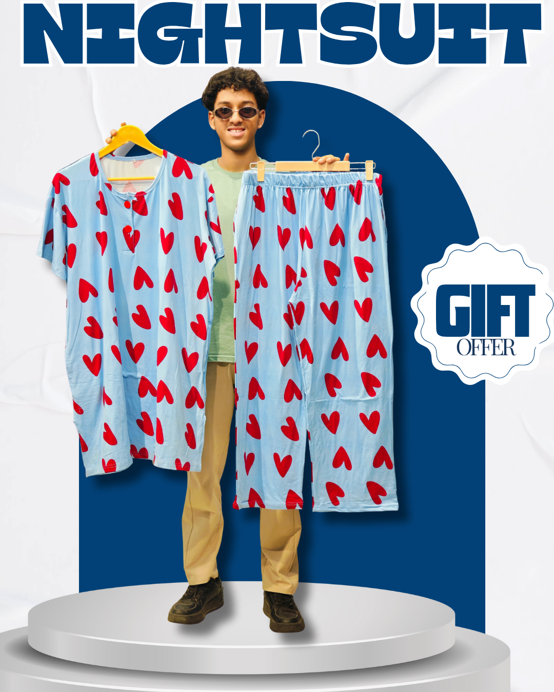 HEARTSHAPE LONG POLO SET
