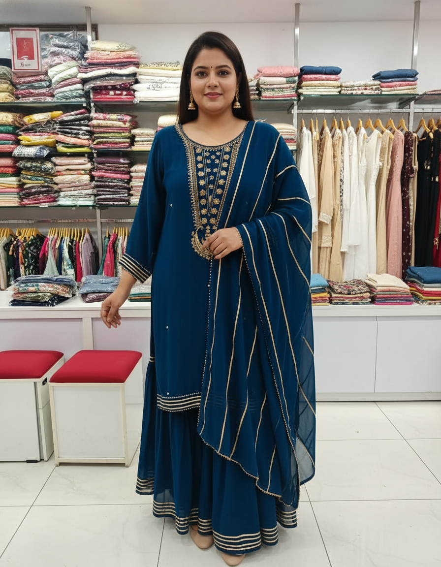 Handwork Sharara Suit