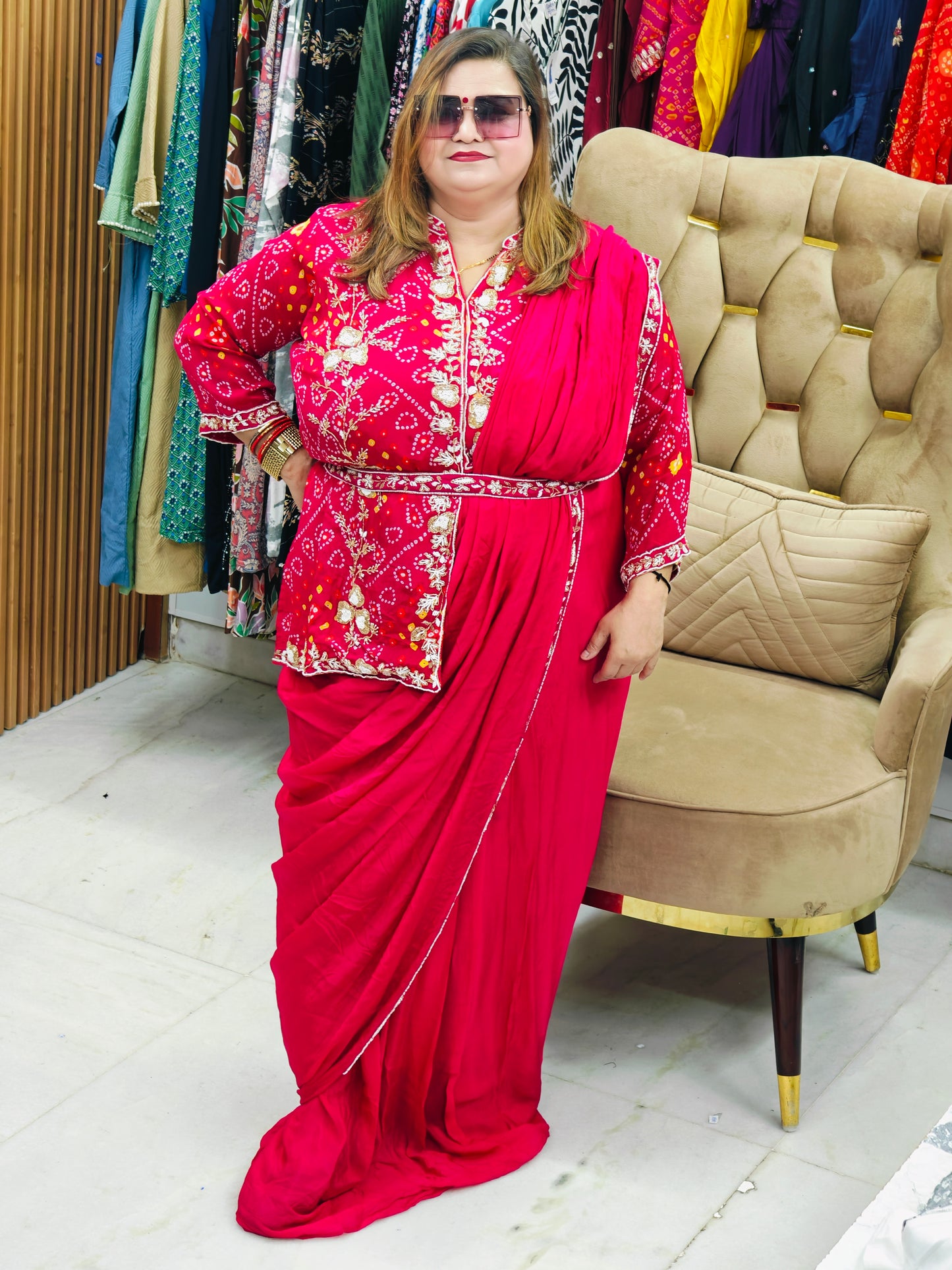 Indo western gown@6