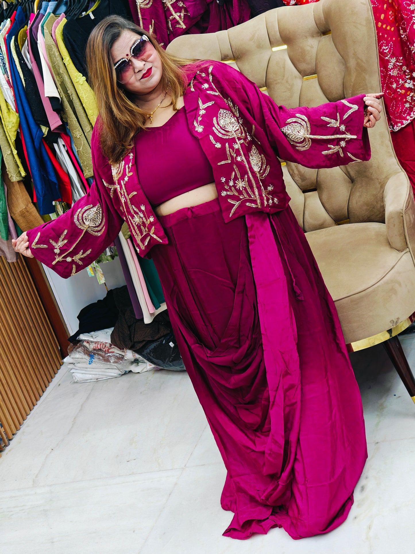 Indo western Gown@5