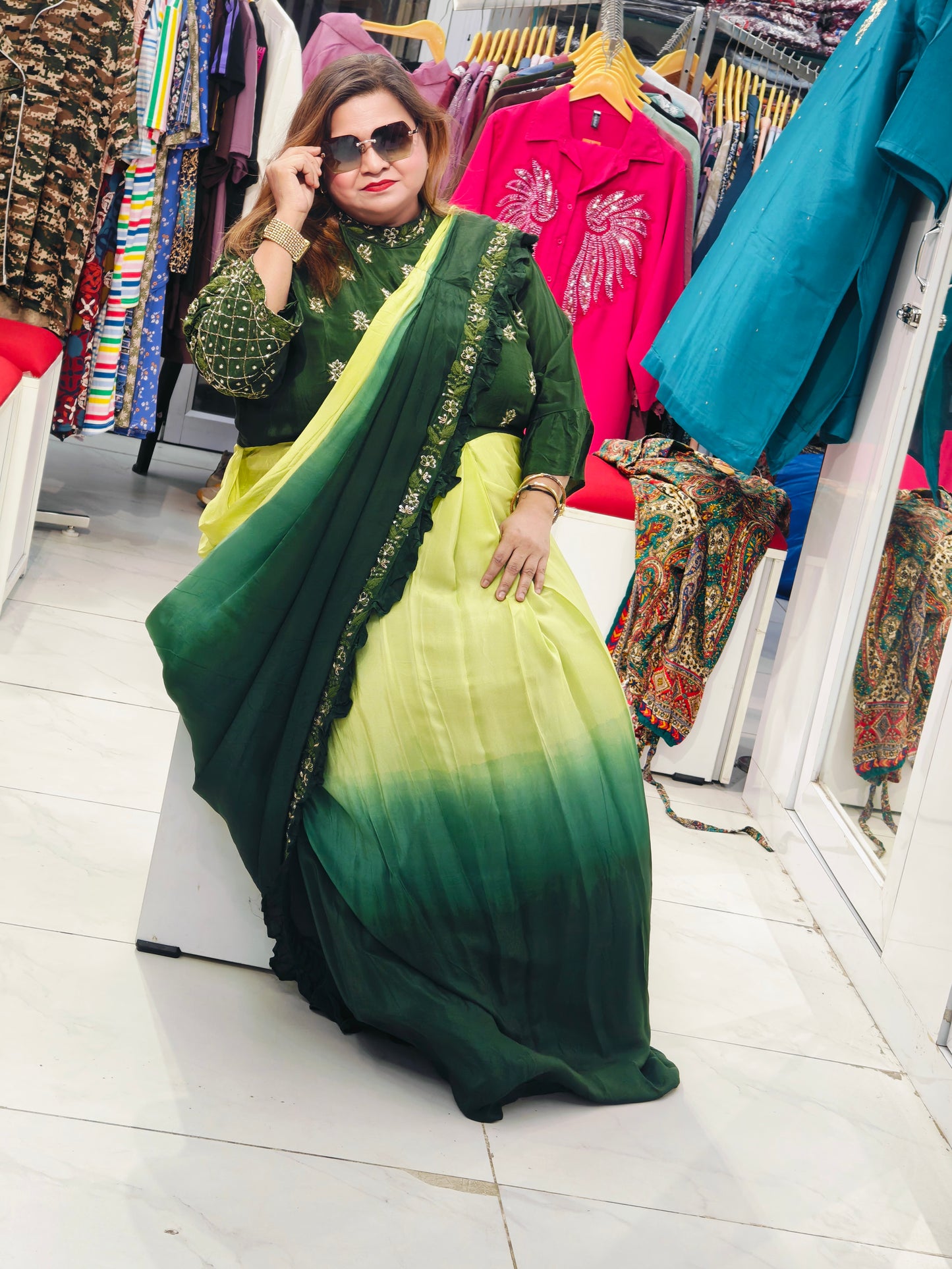 Indo Western Gown@4