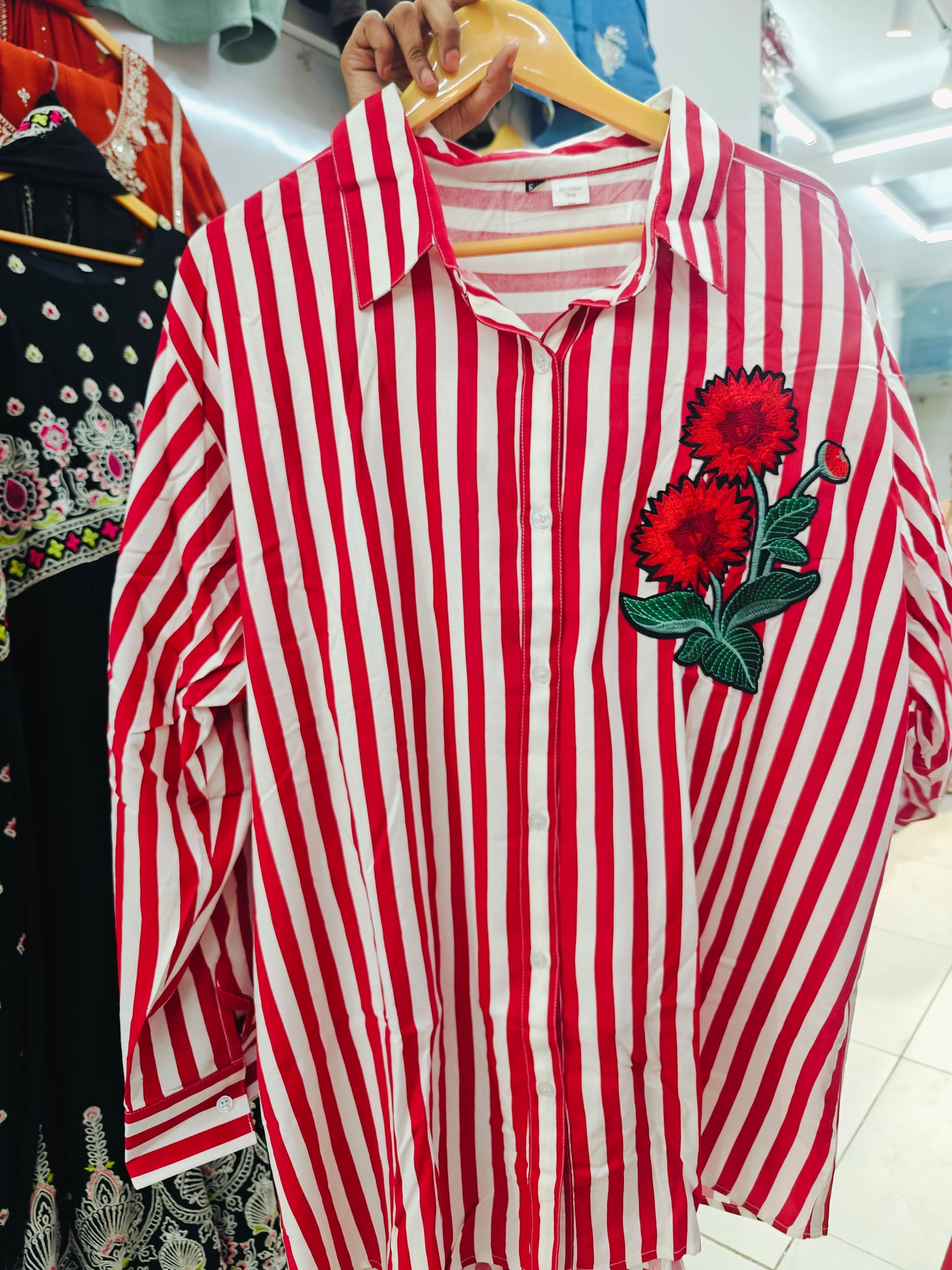 Rose Lining Flower Shirt