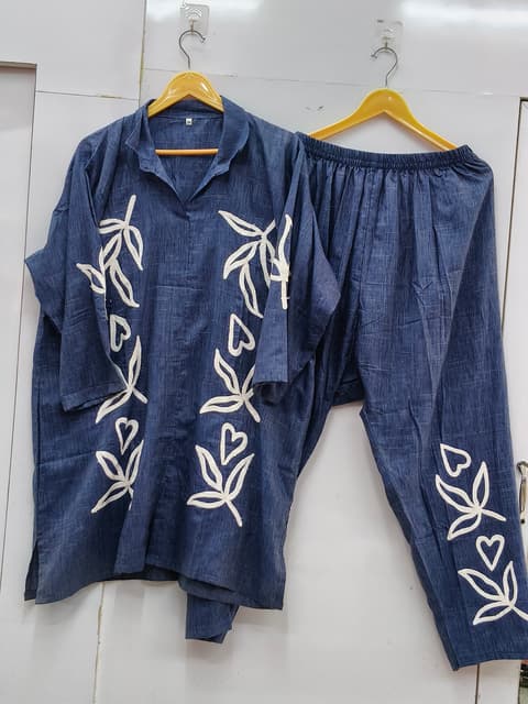 Denim Embroidery Cordset (6xl)