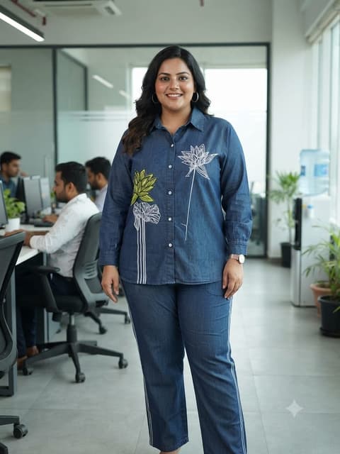 Denim cordset