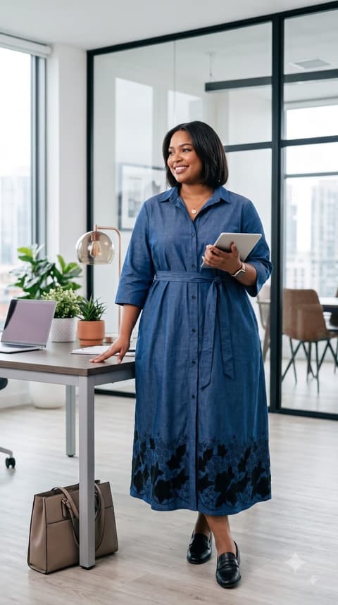DENIM DRESS