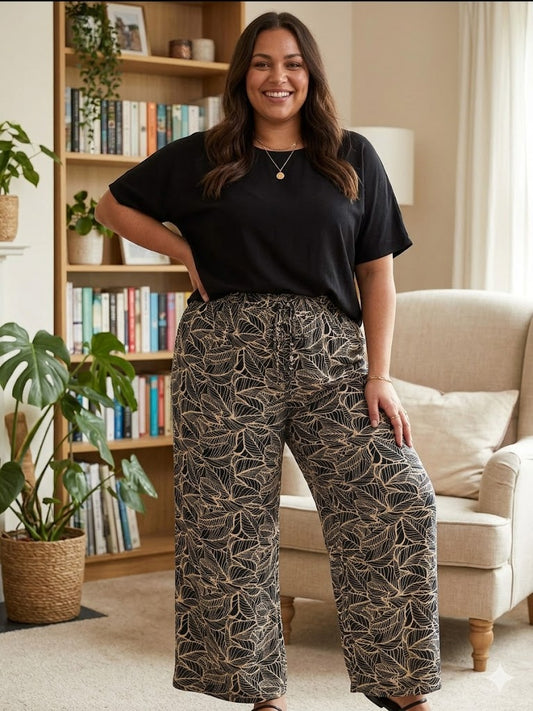 PRINTED PLAZO