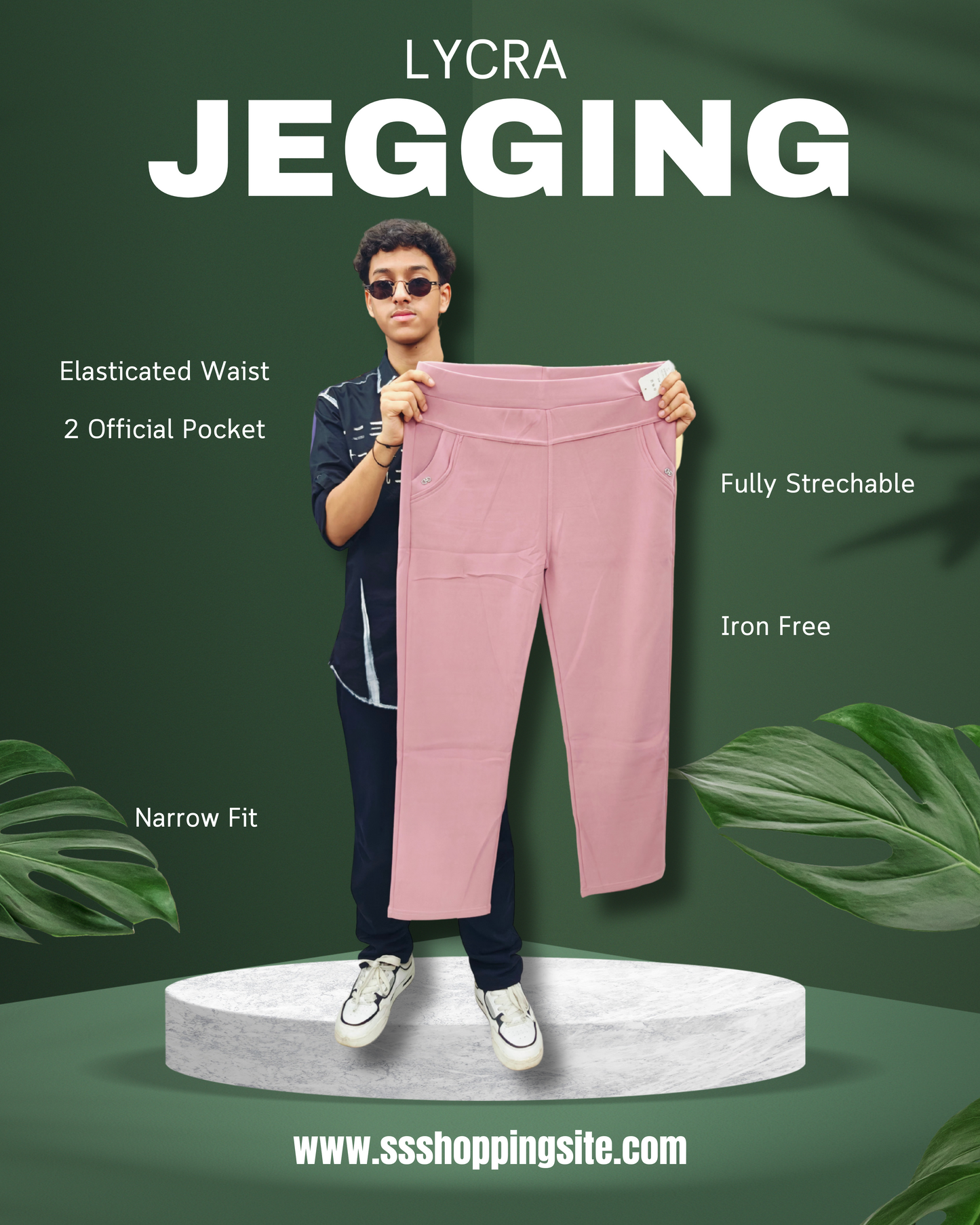 Narrow Fit Lycra Pant