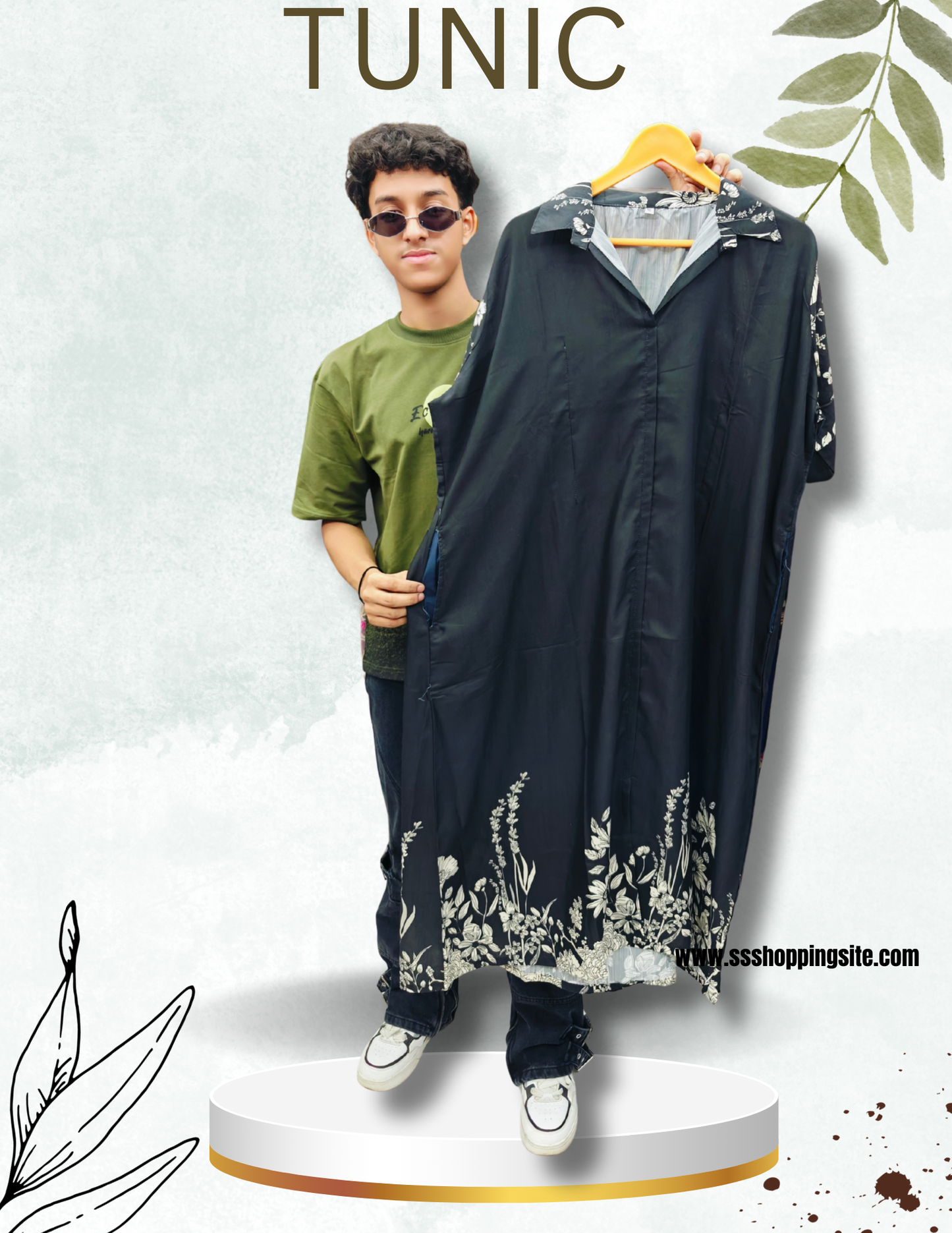 FLORAL TUNIC