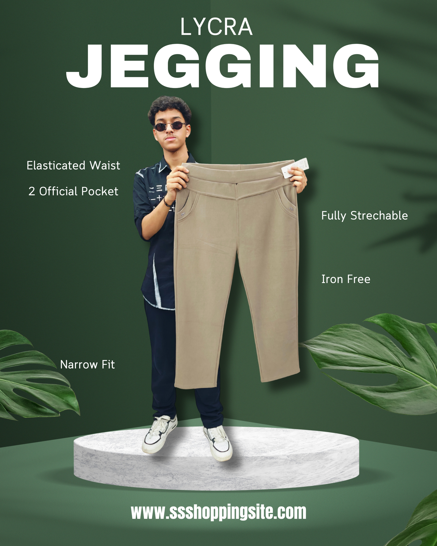 Narrow Fit Lycra Pant