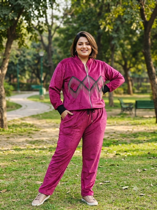 VELVET TRACK SUIT
