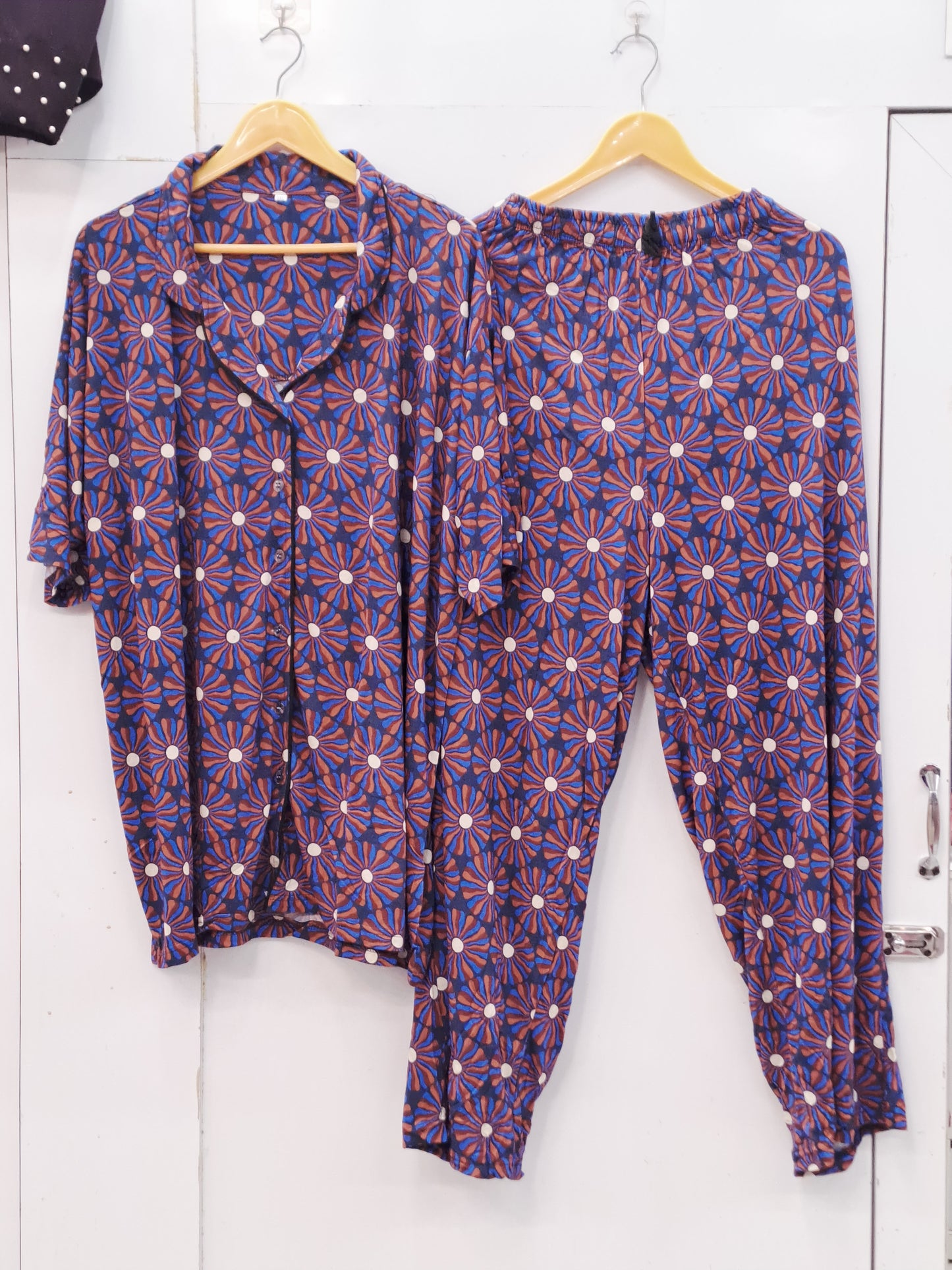Slumber luxe tailored notched collar nightsuit
