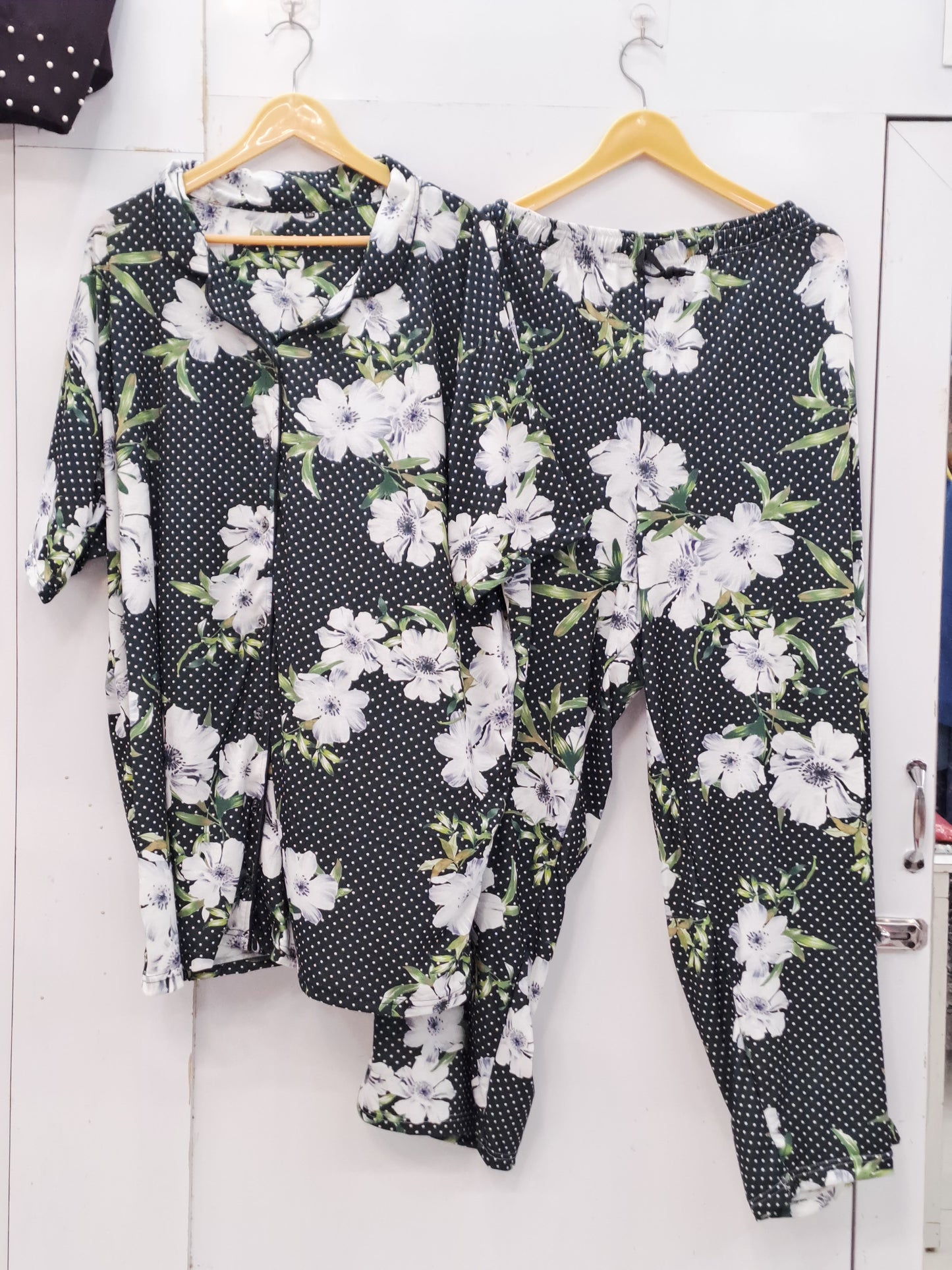Slumber luxe tailored notched collar nightsuit