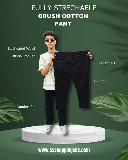 CRUSH COTTON PANT