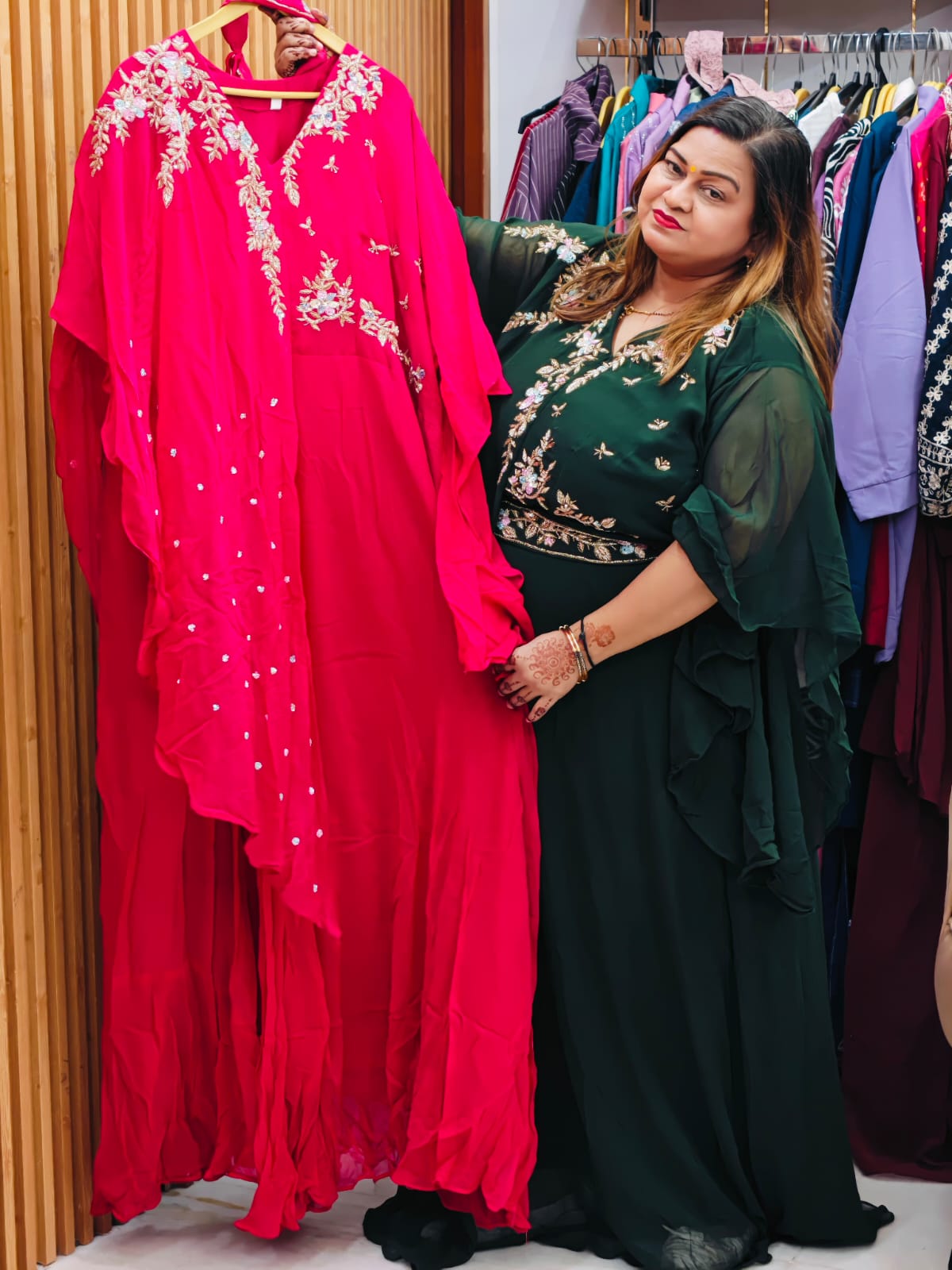 Indo western  gown@3