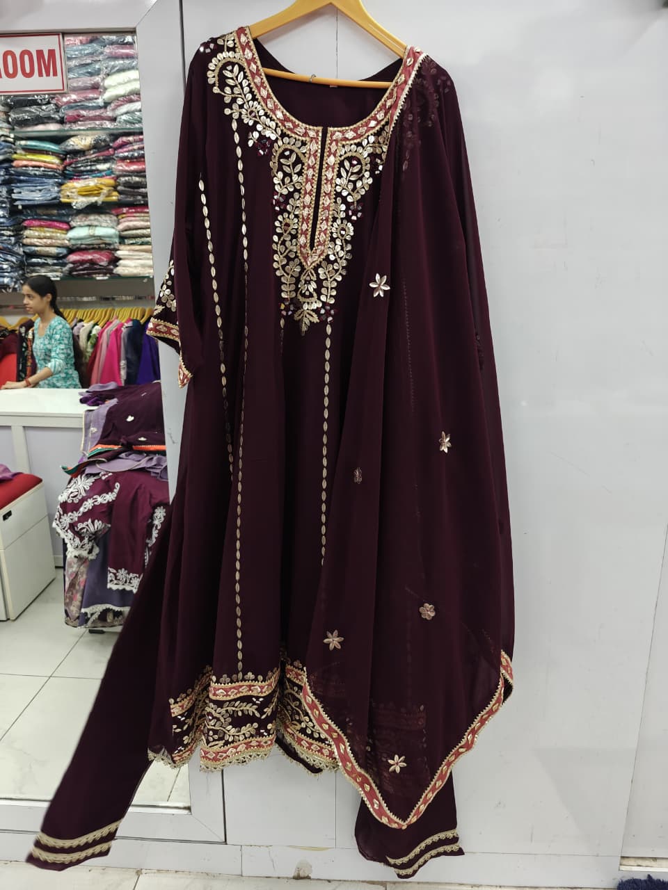 Gotapatti Anarkali Suit
