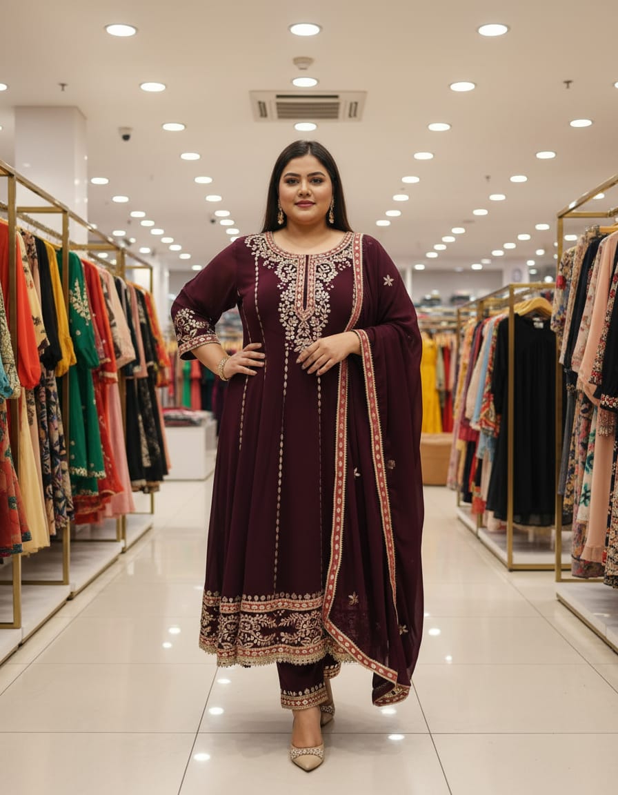 Gotapatti Anarkali Suit
