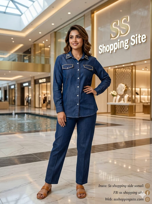 Stone Denim Co-ord Set (8xl)