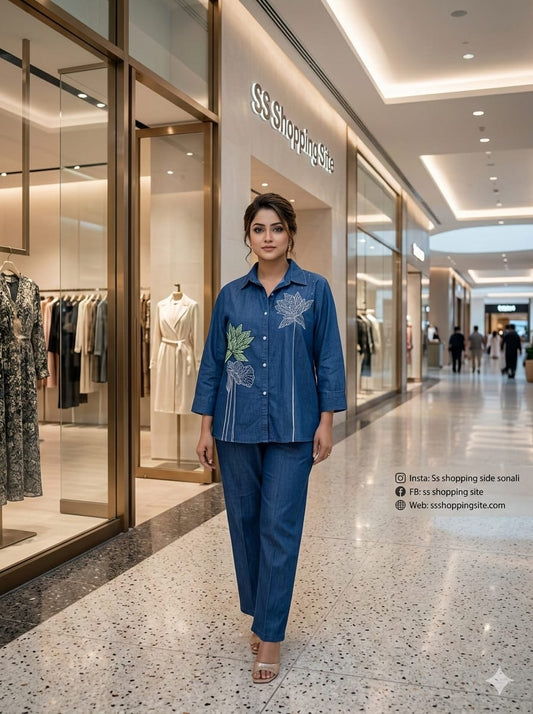Flower Embroidery Co-ord Set (8xl)