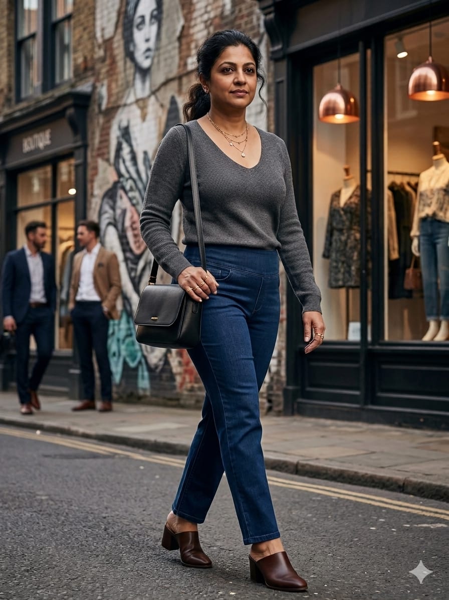 Sculpt s Shape Tummy Tucker Denim Pants
