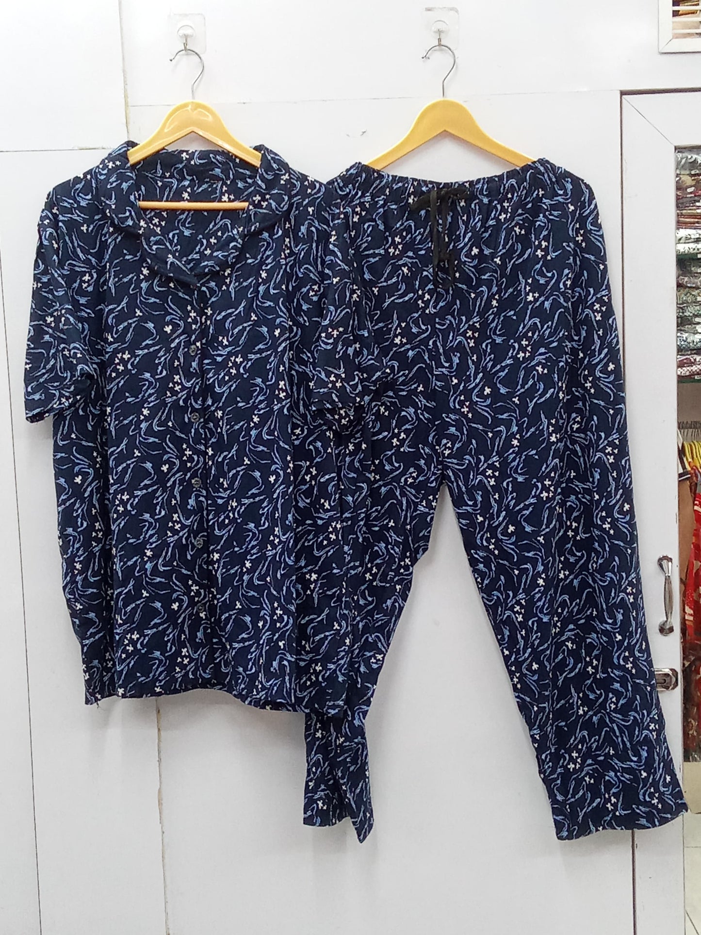 Slumber luxe tailored notched collar nightsuit