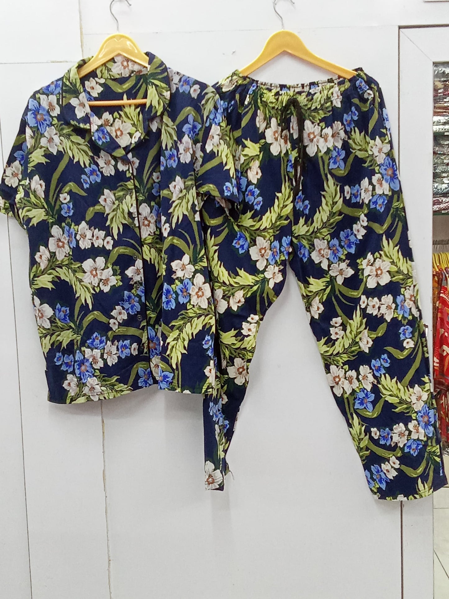 Slumber luxe tailored notched collar nightsuit