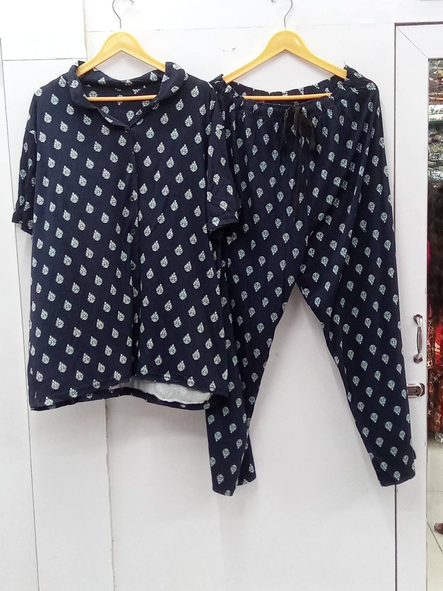 Slumber luxe tailored notched collar nightsuit