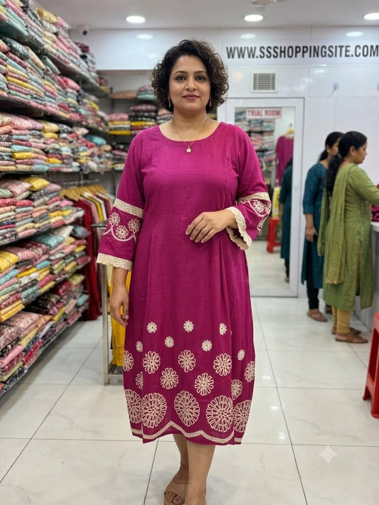 Embroidery Floral Tunic