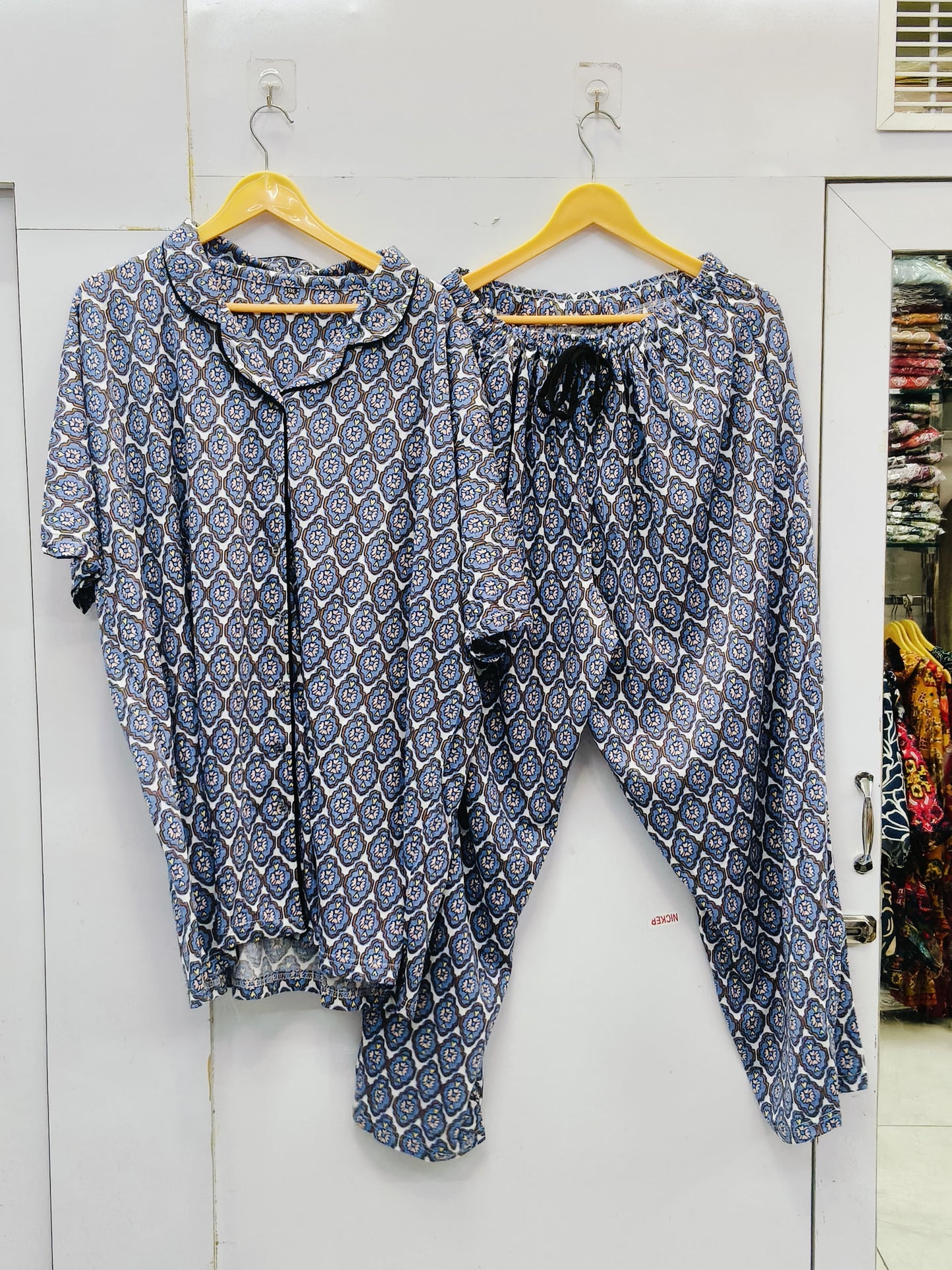 Slumber luxe tailored notched collar nightsuit