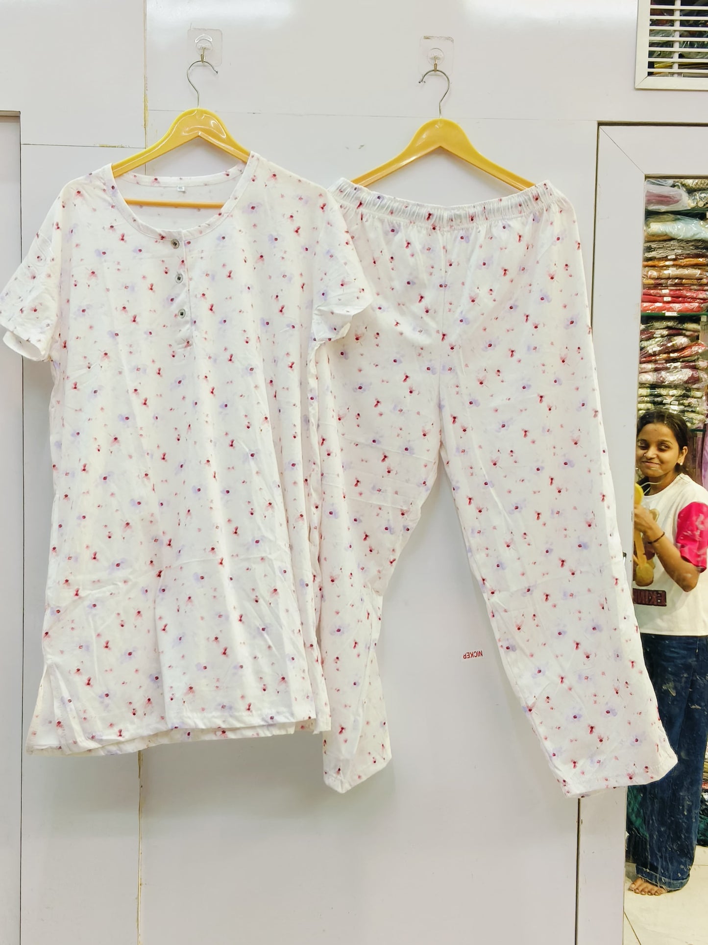Heritage comfrot matching kurti set