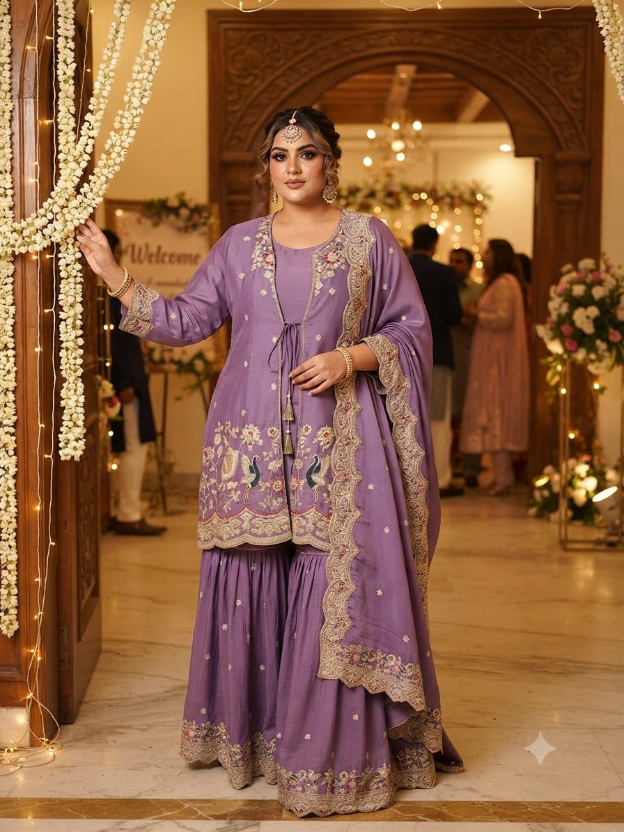 INDO WESTERN SHARARA SUIT