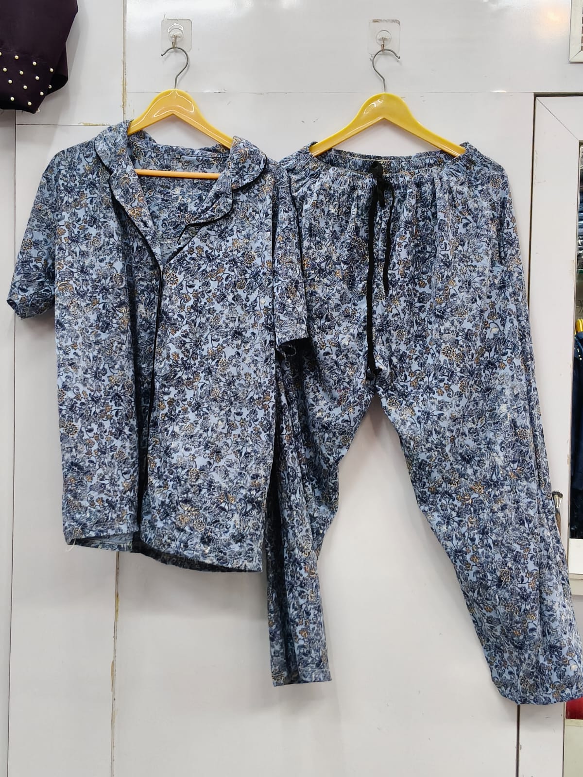 Slumber luxe tailored notched collar nightsuit