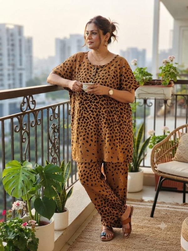 Heritage comfrot matching kurti set