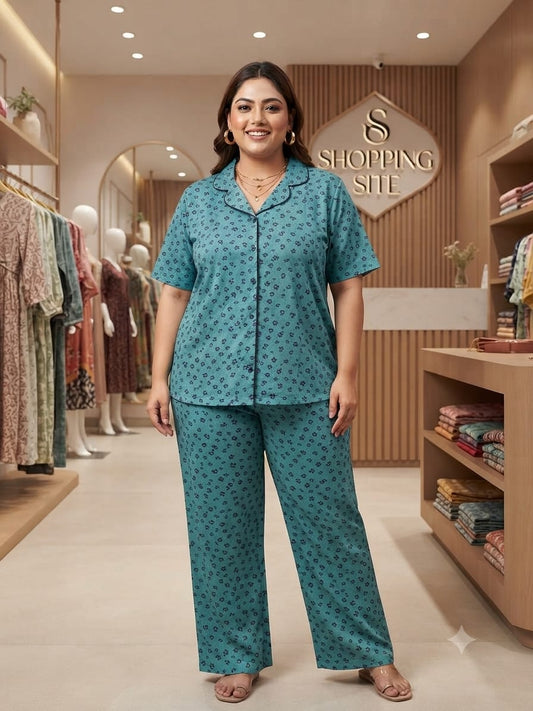 Slumber luxe tailored notched collar nightsuit