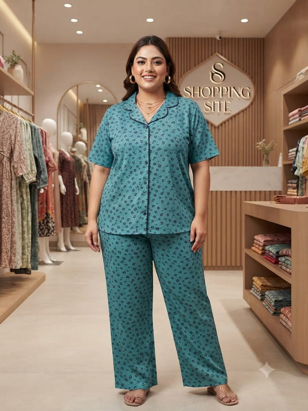 Slumber luxe tailored notched collar nightsuit