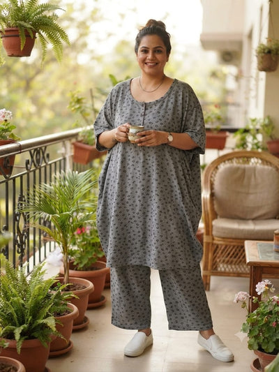 Heritage comfrot matching kurti set