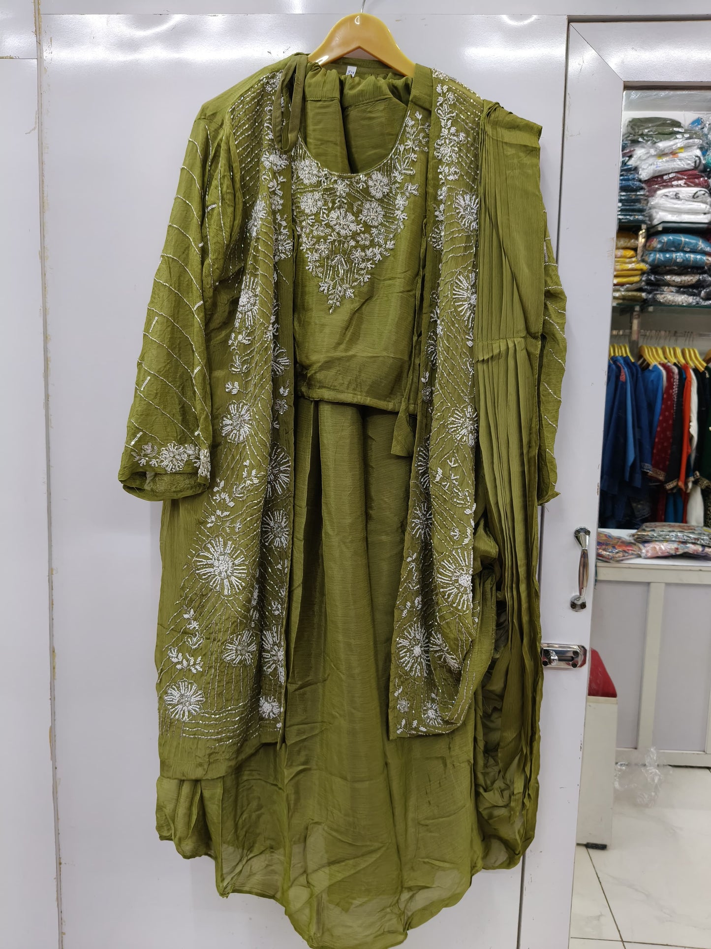 INDO WESTERN SHRUG DRESS