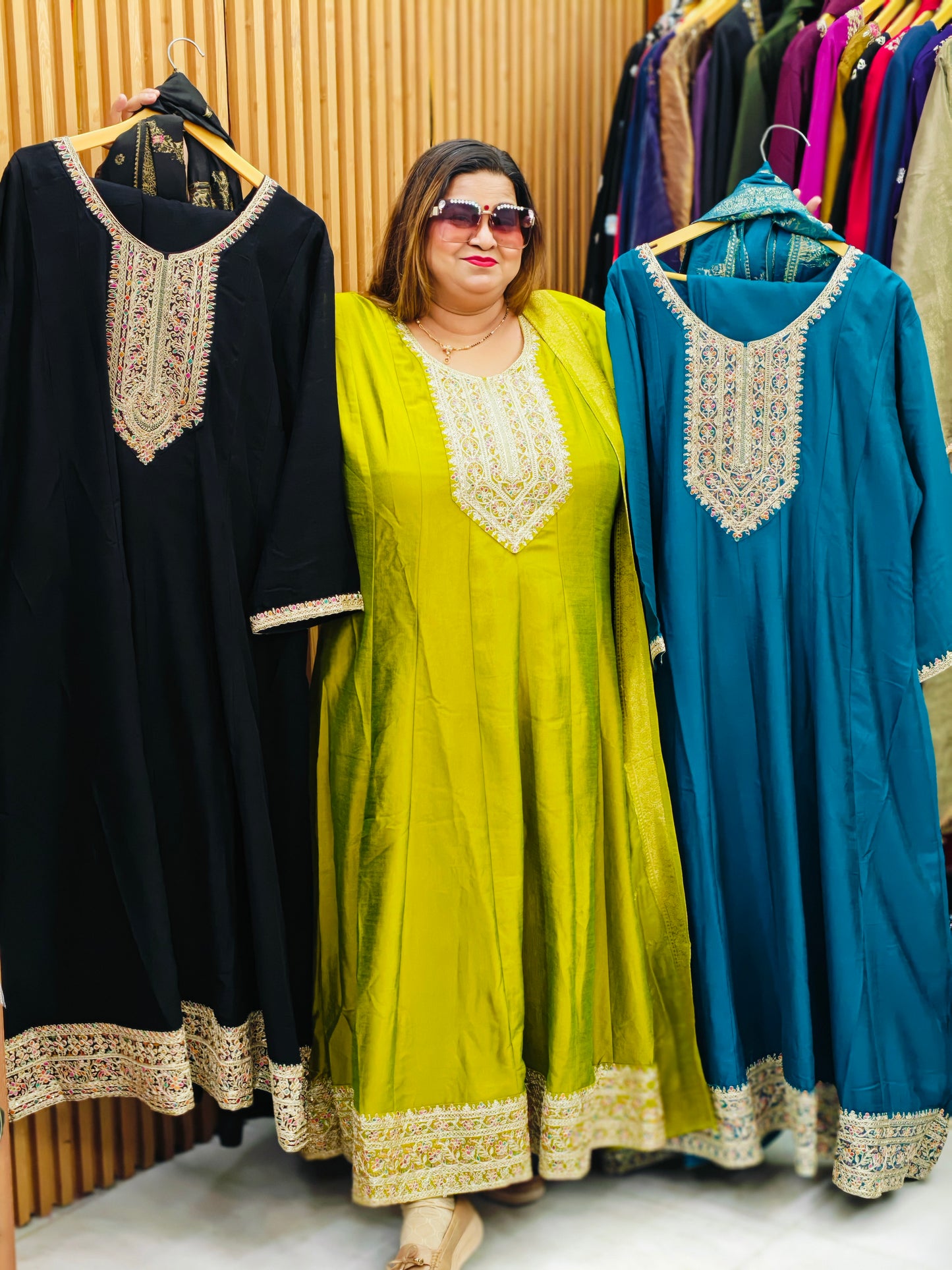 partywear Anarkali suit