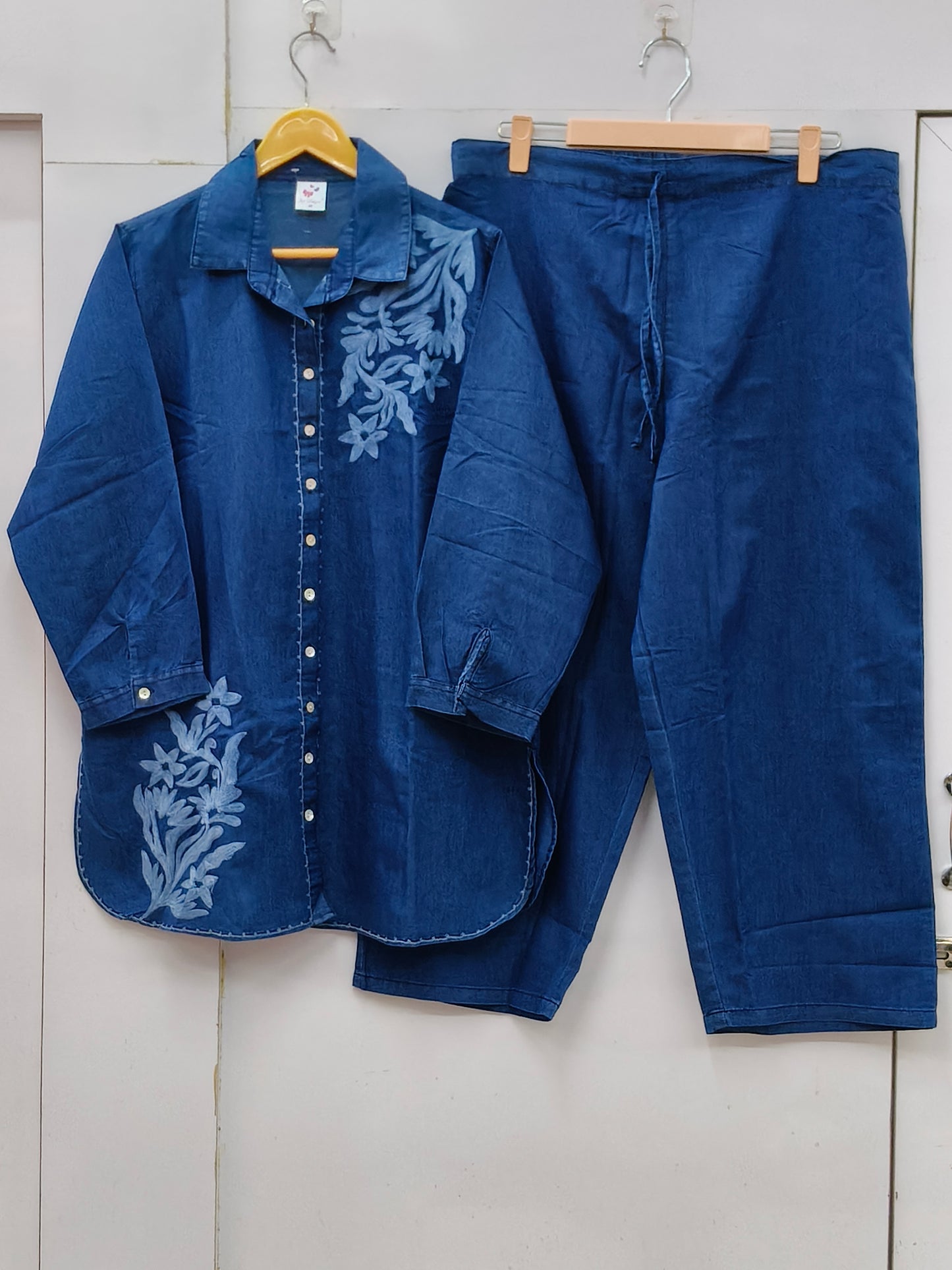 Denim Flower Co-ord Set
