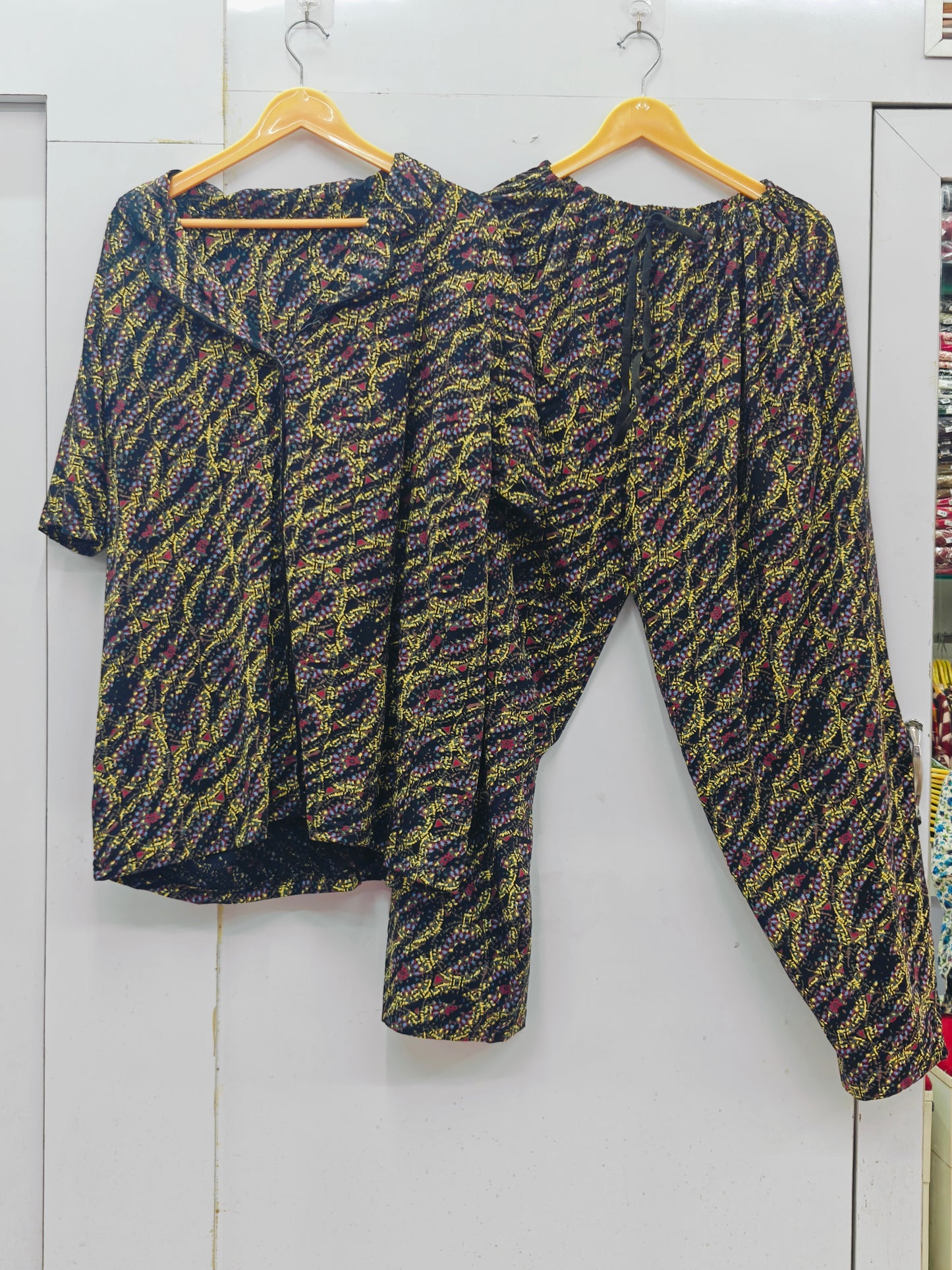 Slumber luxe tailored notched collar nightsuit