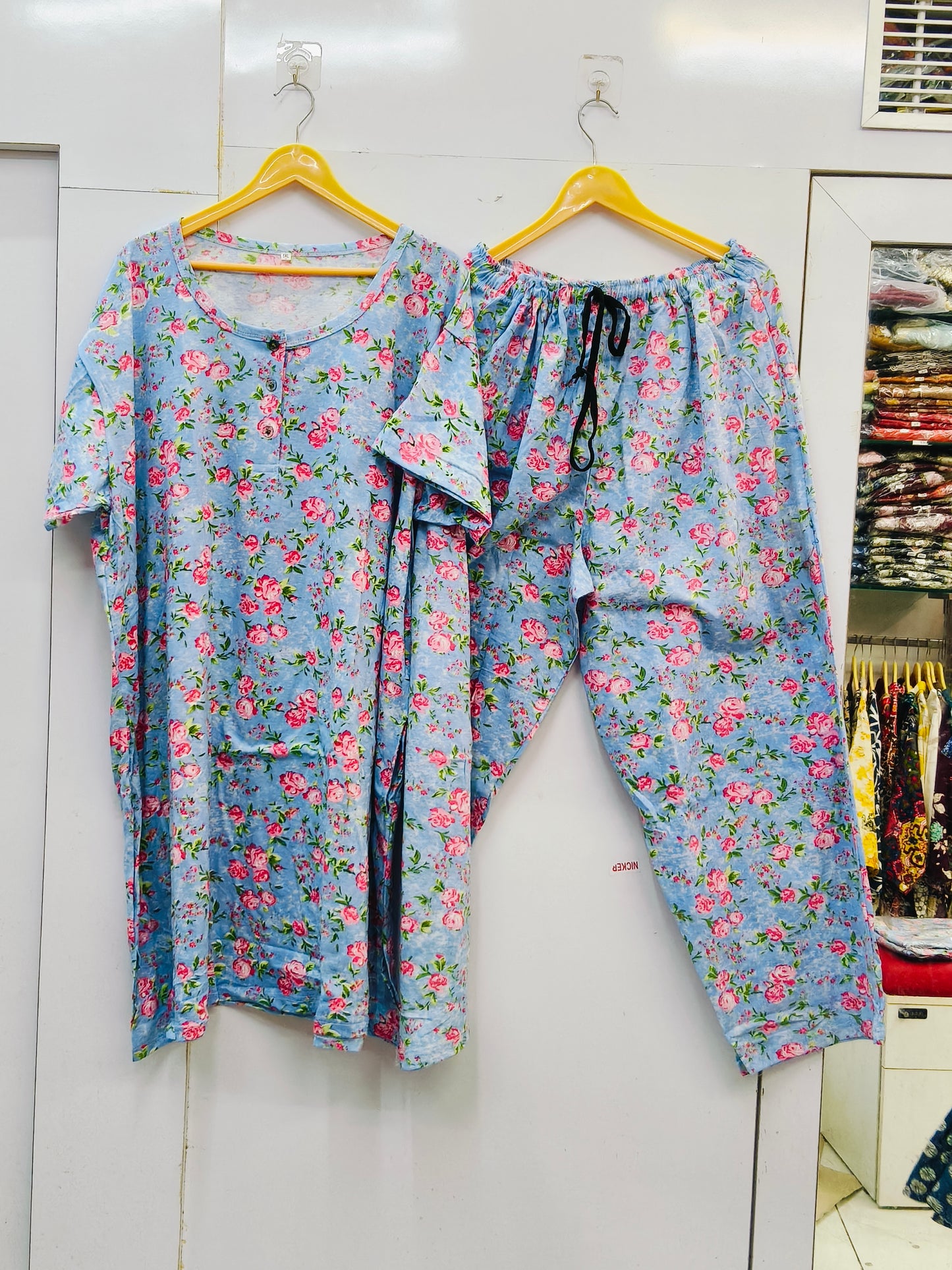 Heritage comfrot matching kurti set