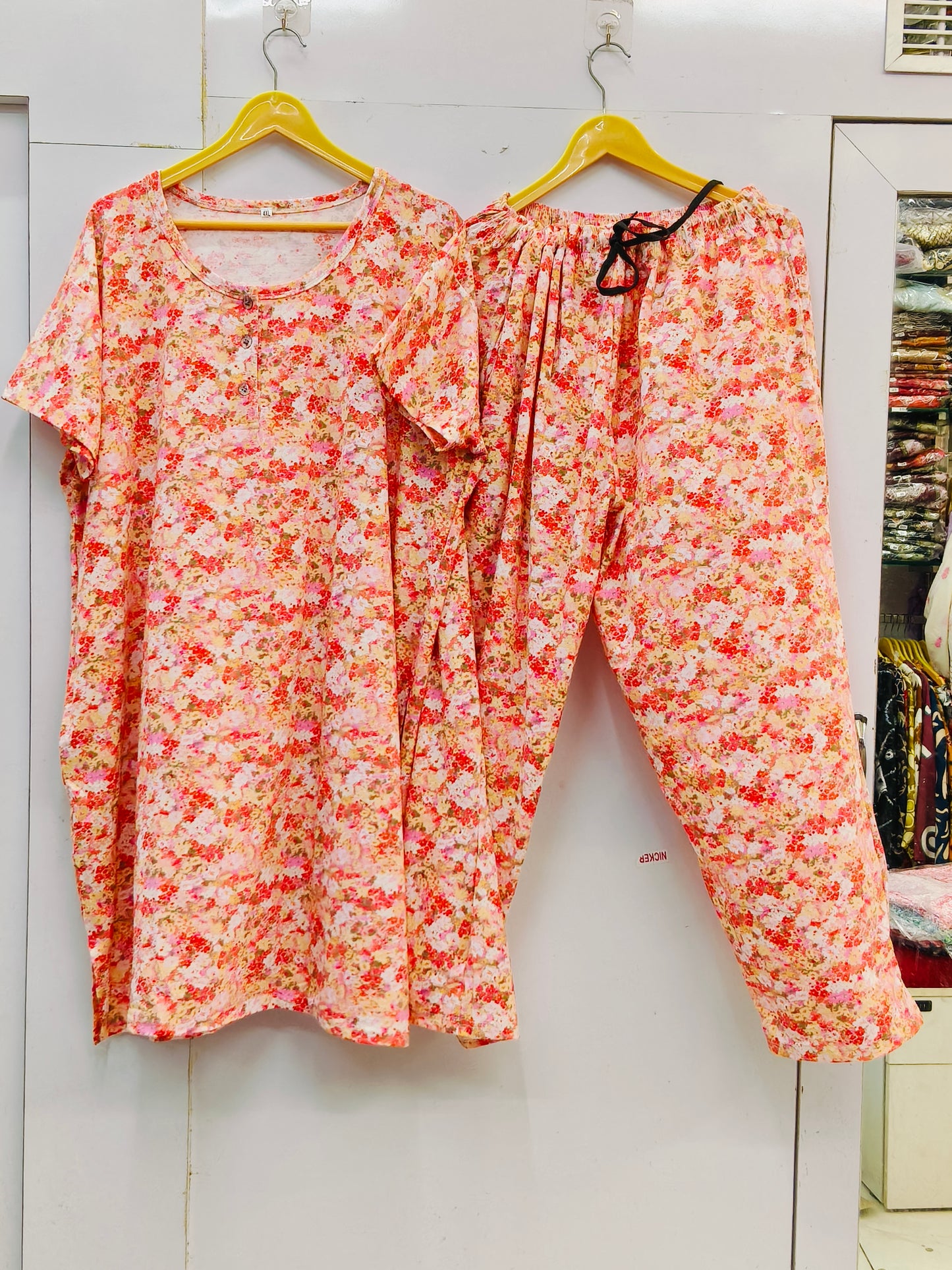 Heritage comfrot matching kurti set