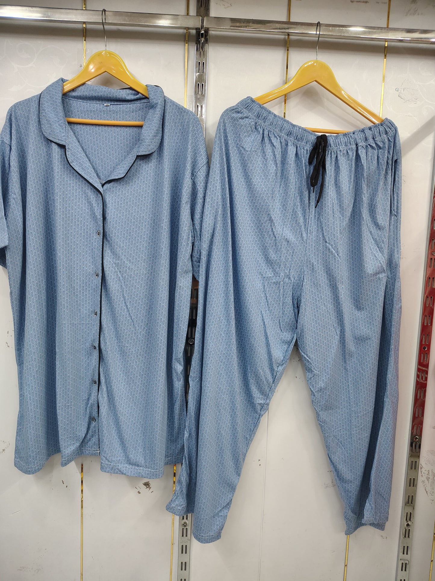 Slumber luxe tailored notched collar nightsuit