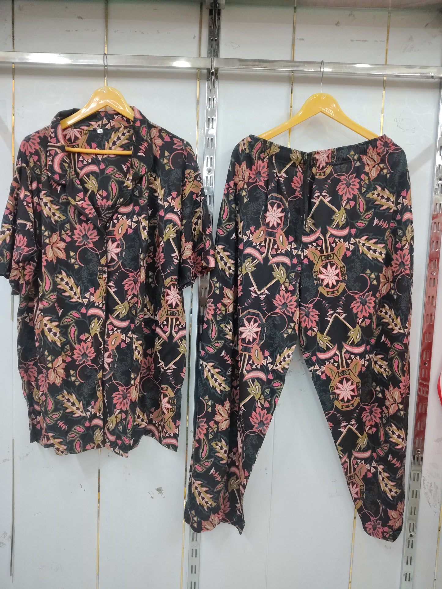 Slumber luxe tailored notched collar nightsuit