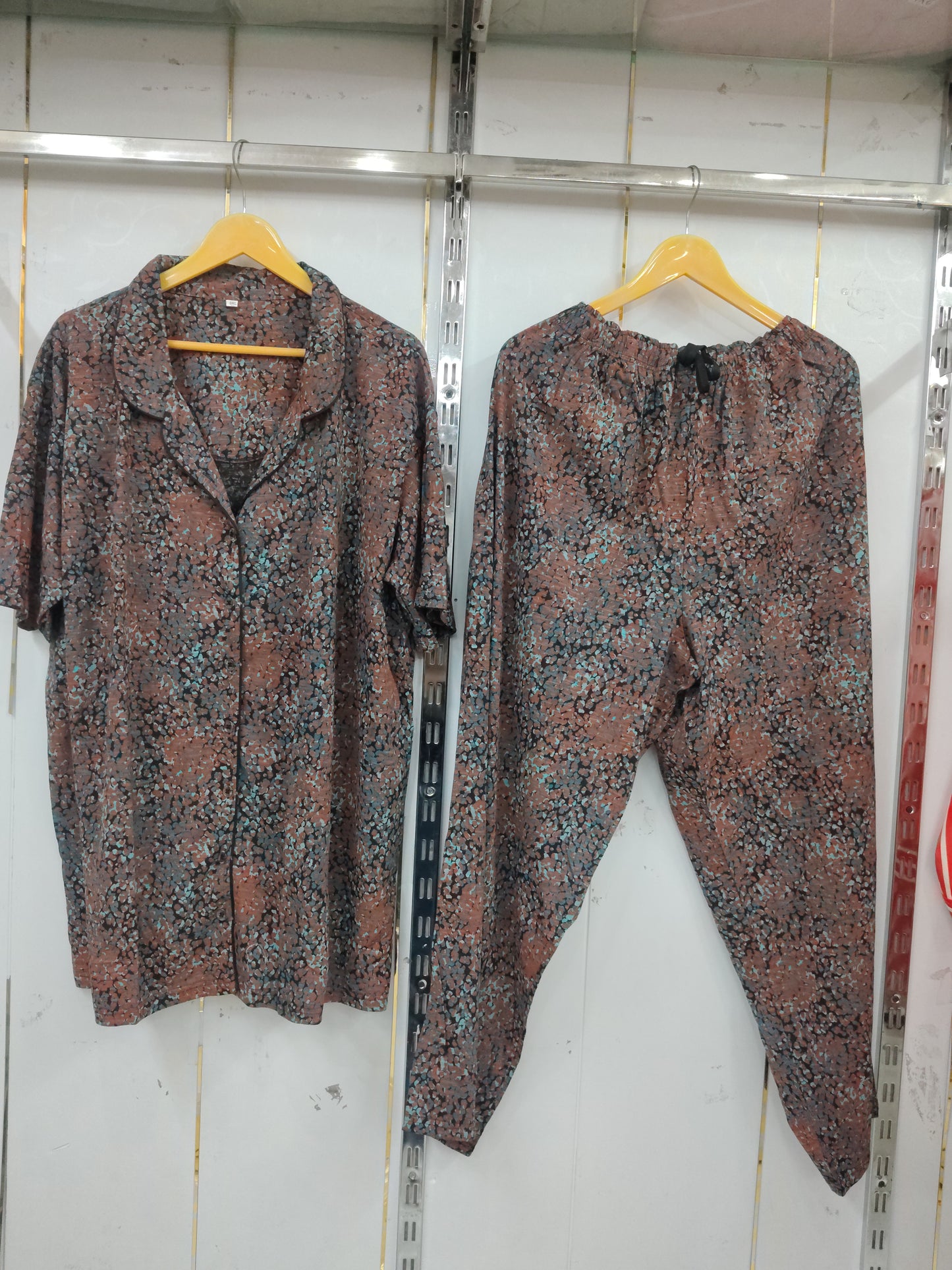 Slumber luxe tailored notched collar nightsuit