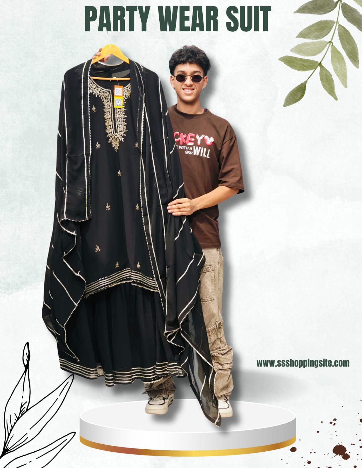 Mirrorwork Sharara Suit